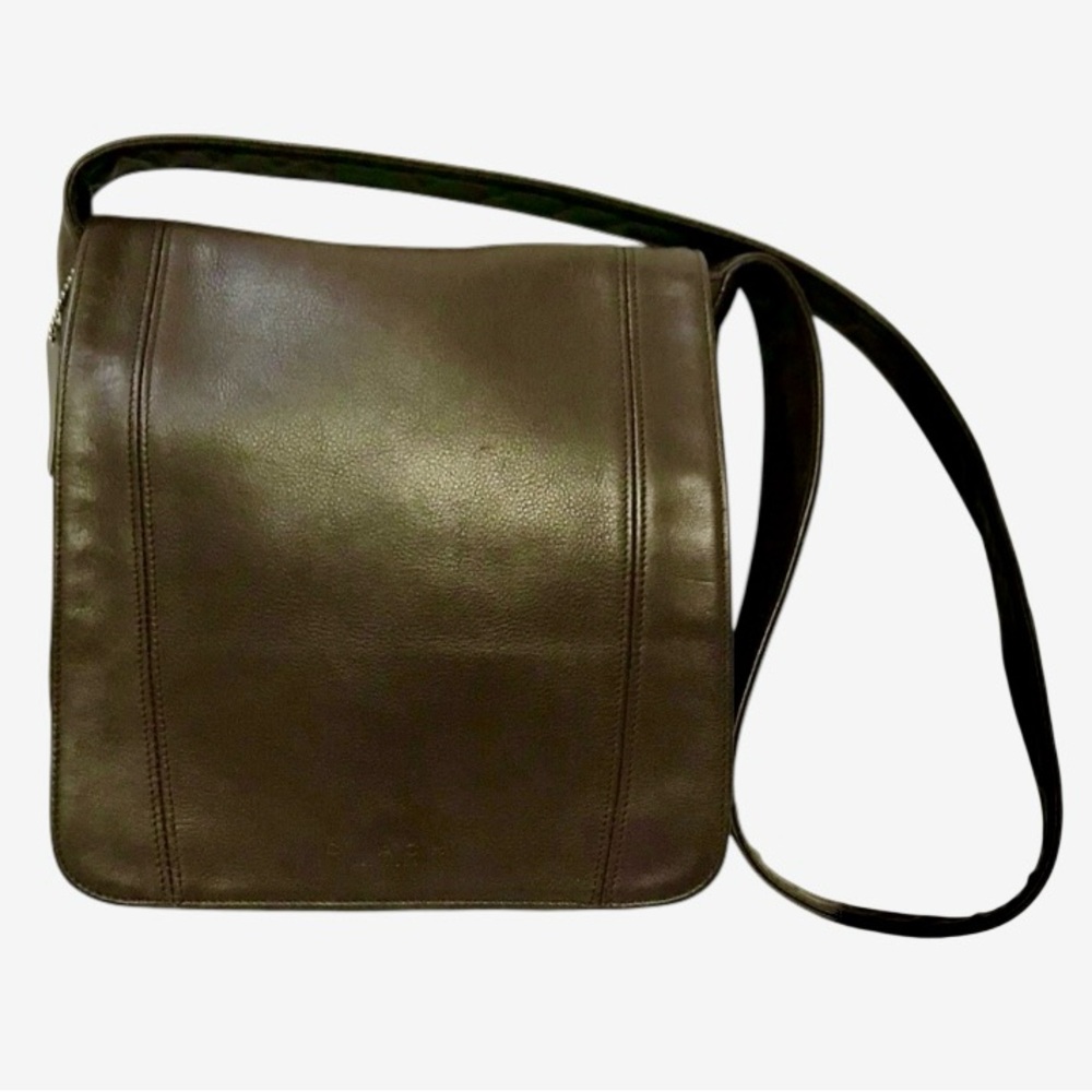 Coach 4183 Lexington Flap Bag Mahogany Leather Italy 1998 — Near Mint